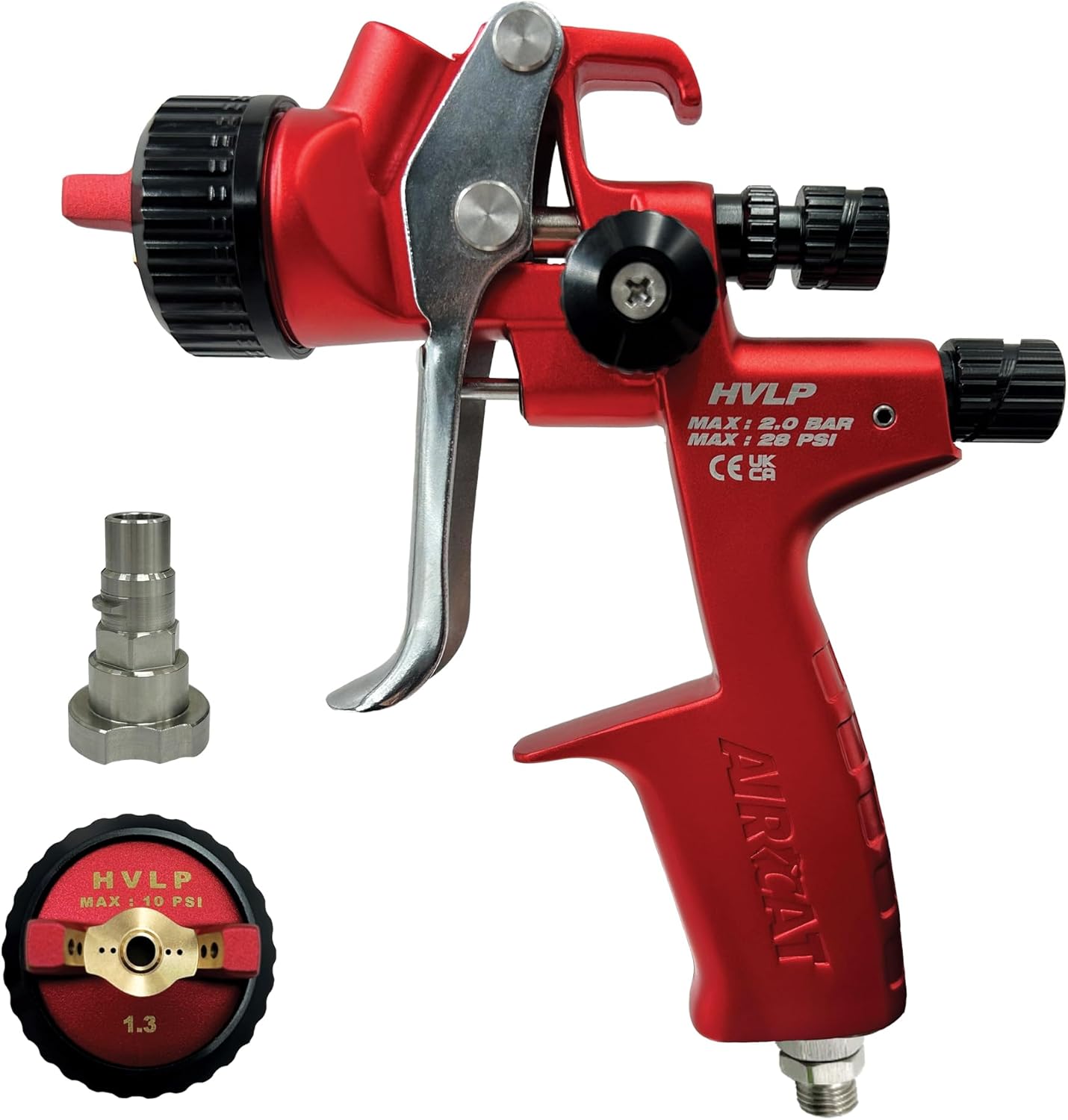 AIRCAT Pneumatic Tools 6900 1.3 mm HVLP Gravity Feed Spray Gun