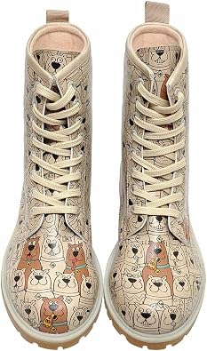 DDOGO Personalize Your Life - Warner BROS. Printed Long Boots - Chic, Elegant and Casual Style - Vegan, Environmentally Friendly and Handmade - Breathable Design