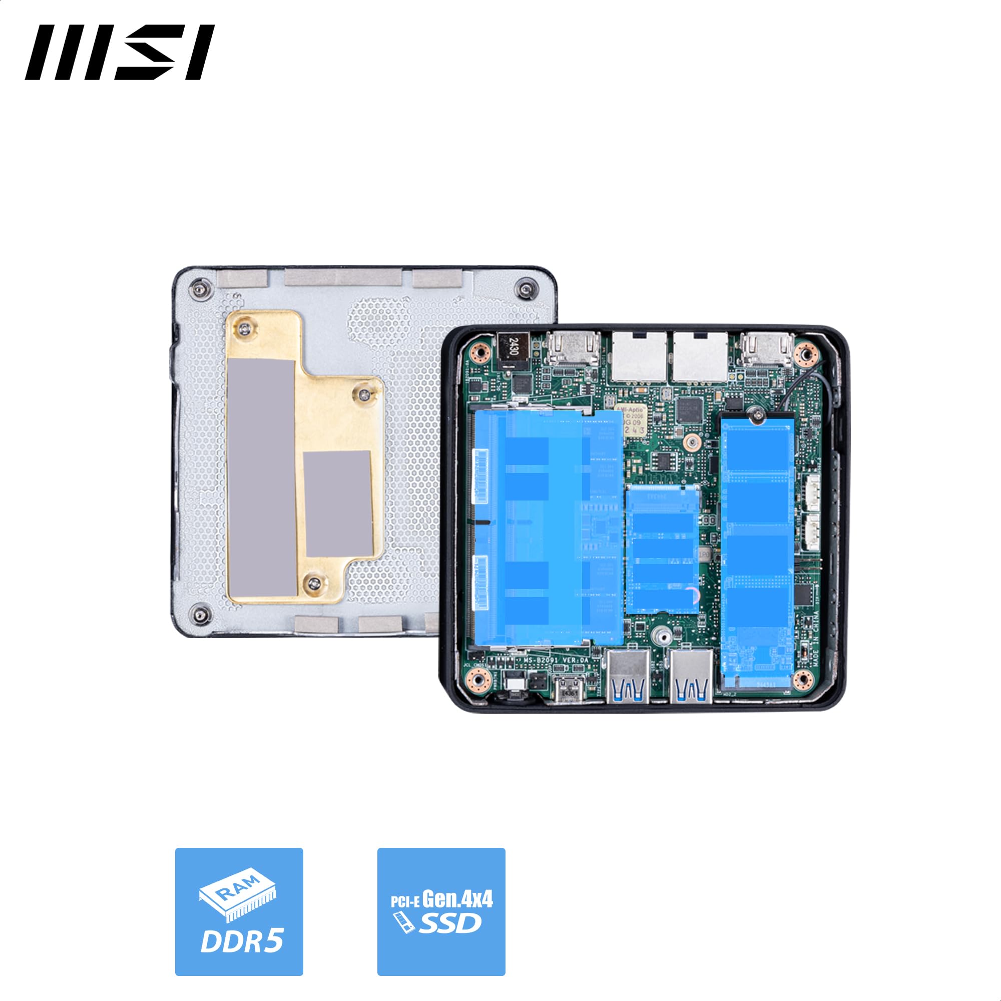 MSI Cubi NUC AI 1UMG-073AT Mini PC Core Ultra 5 125H 16 GB / 512 GB Win11