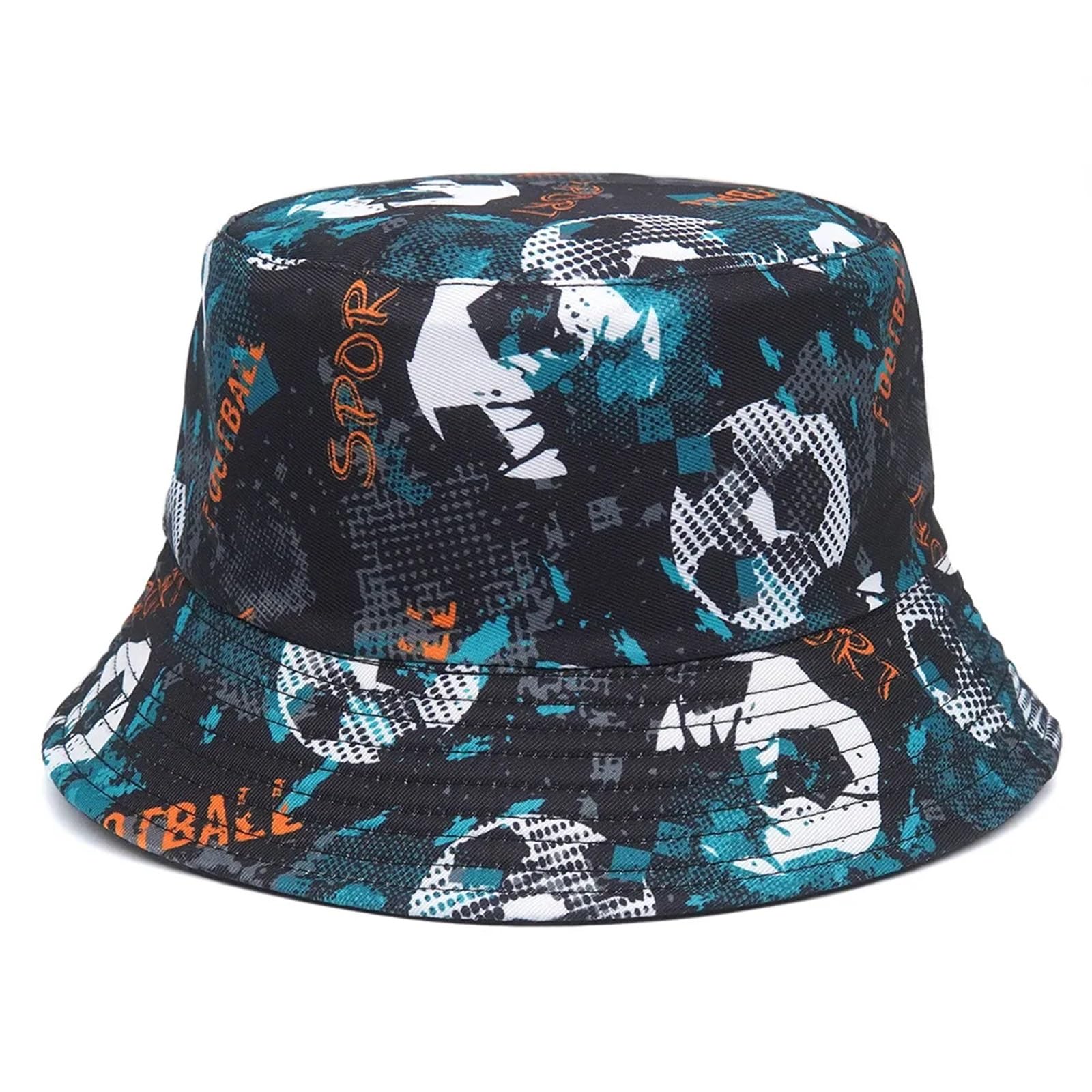 TRRYUIP Bucket Hat Bucket Hats Animal Letter Print Fisherman Hat Summer Sun For Women Men Reversible Fishing Cap(Color-6)