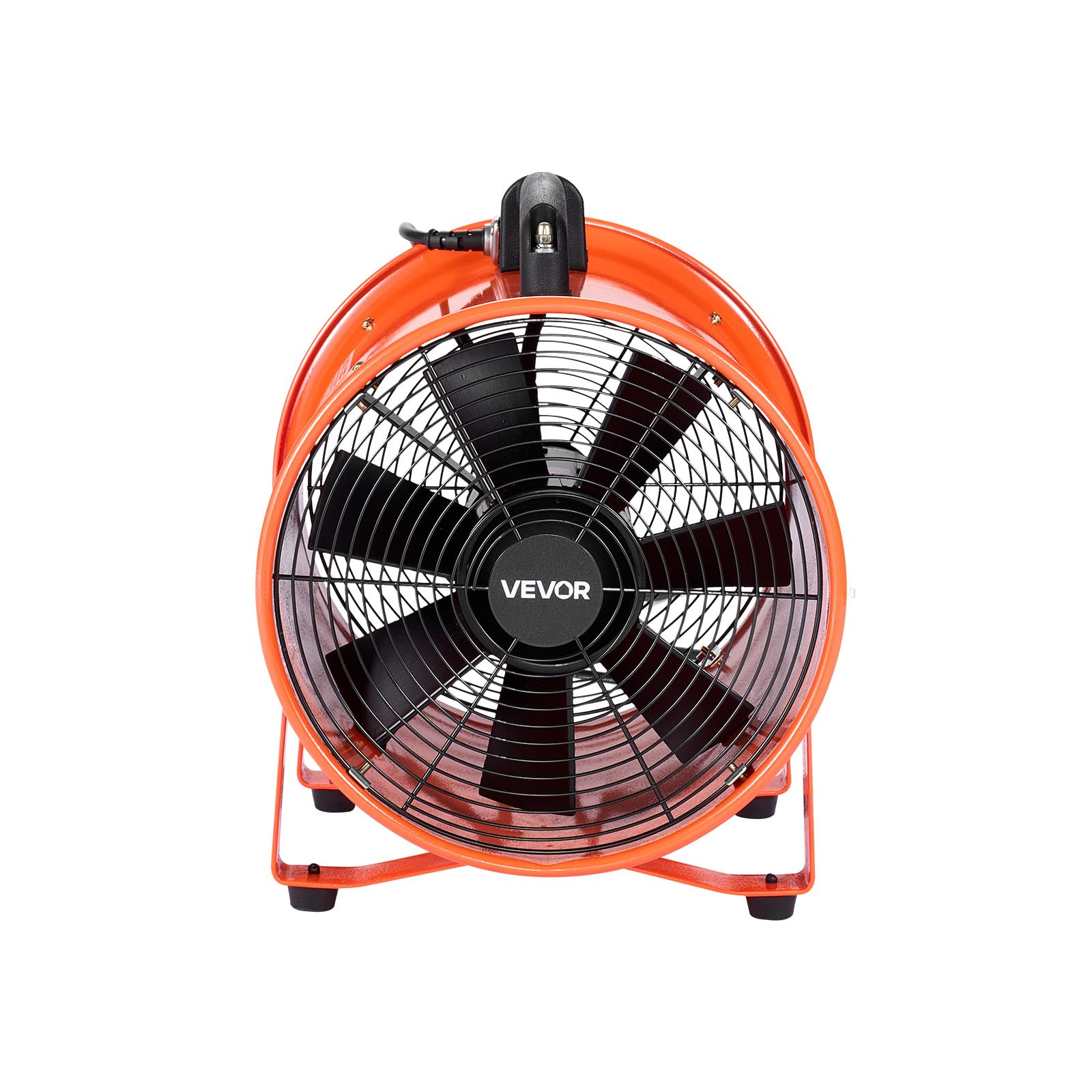 VEVOR Ventilateur d'Extraction 365 W Extracteur d'Air Conduit Industriel 304,8 mm Tuyau Extraction 10 m Volume d'Air 4373 m3/h Ventilateur Évacuation 2 Engrenages pour Extraire Poussière Fumée Maison