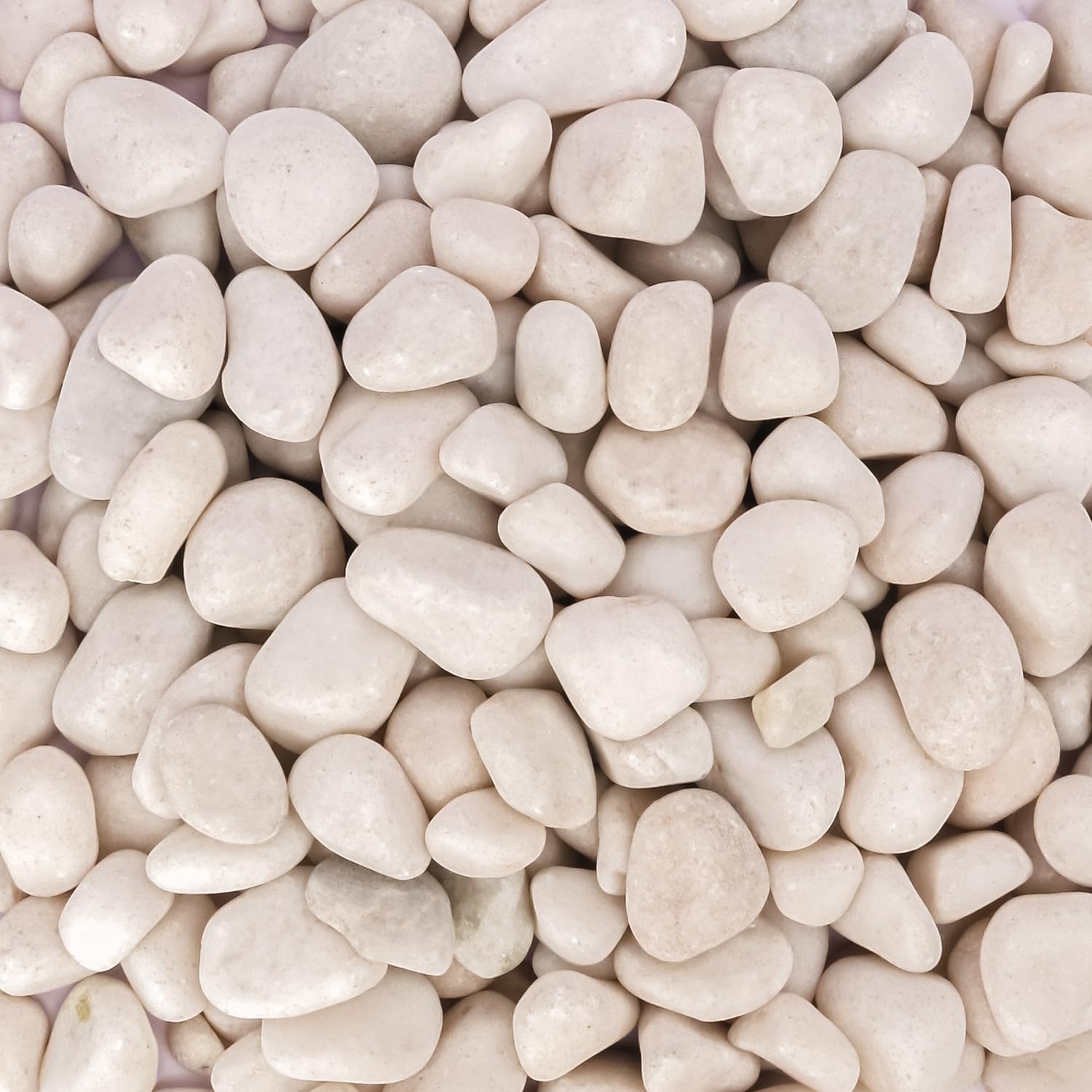 Rocce di fiume naturali bianche di alta qualità da 3,5 cm – Versatile 10 kg di rocce di fiume e ciottoli per piante da esterno e interno, uso per pietre bianche decorative per giardino