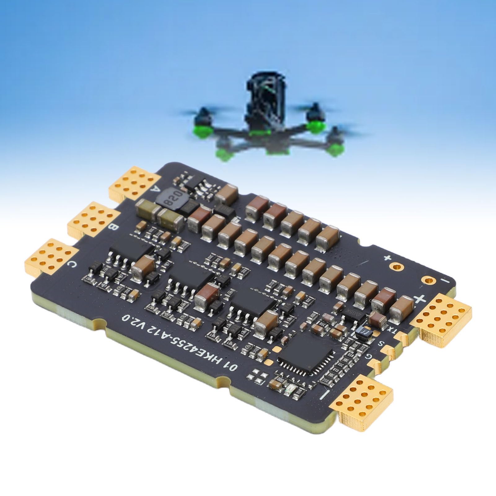 Sorandy Podwójny BEC Drone ESC, 120A Ciągła Moc 140A ESC z 6 Wejściami Akumulatorowymi 12S, Podwójne Wyjście BEC 5V 12V, Obsługuje PWM Oneshot125 Multishot DShot, dla Dronów Wyścigowych FPV