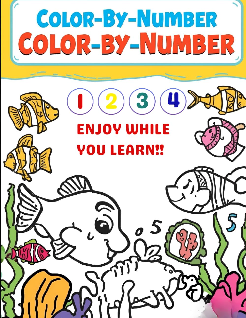COLOR - BY - NUMBER: Easy Color-by-Number Pages for Little Artists