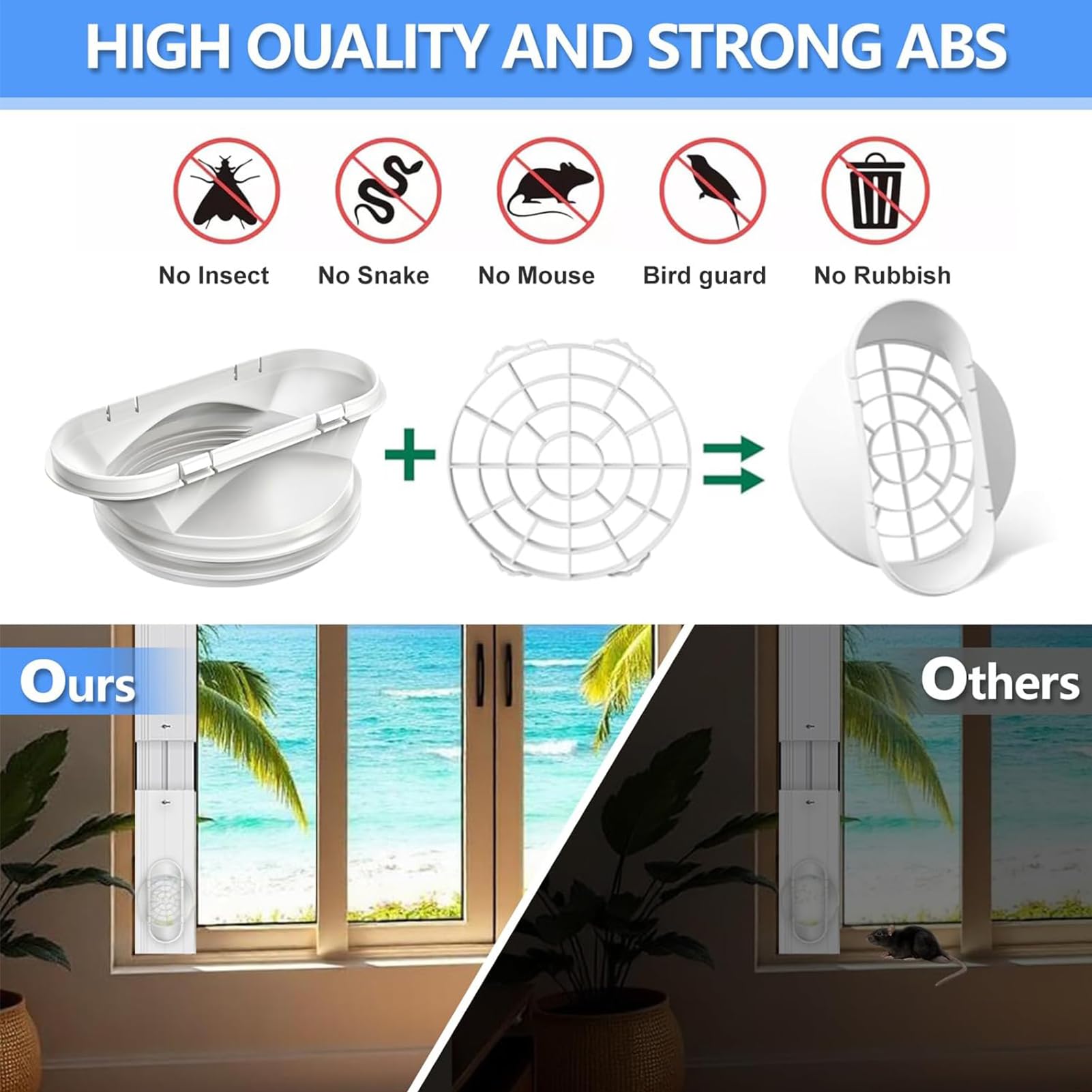 4 pezzi Condizionatore Guarnizione per Finestre,Climatizzatore Portatile Guarnizione,Kit di Tenuta Universale per Aria Condizionata Portatile,Guarnizione per Finestra con Kit Adattatore per Finestra