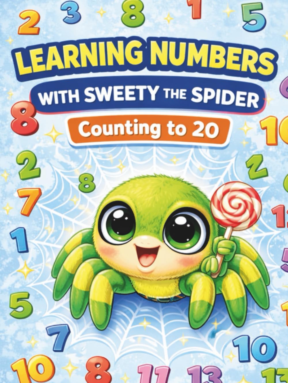 Learning numbers with Sweety the Spider. Counting to 20: Fun Coloring & Tracing Book for Kids Ages 3–6 | Counting, Writing Numbers, and Learning ... 8.5 x 11 (Learning with Sweety the Spider)