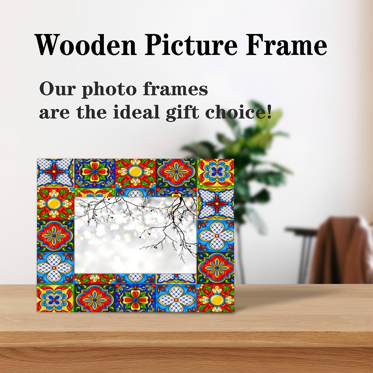 Amazon.com - Ourtheme Mexican Ceramic Tile 5x7 Picture Frame for