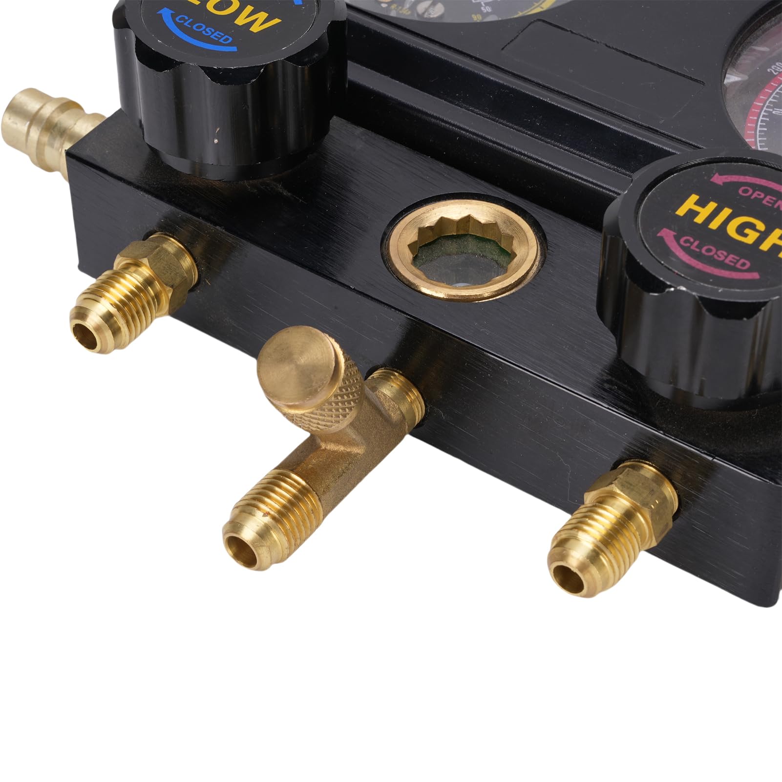Kit di Refrigerante AC AC Set di CA Automobilistico con 3 Maniche di Sicurezza per la Valvola di Sicurezza per R410A R32 R134A R22