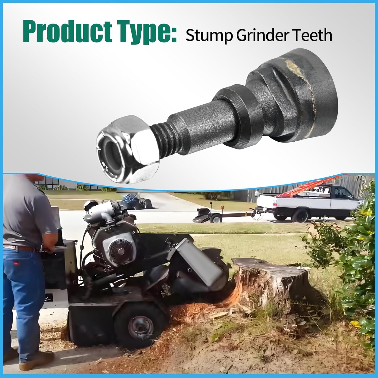 20 pcs Stump Grinder Teeth Compatible with 9,OO Aftermarket Replace Grinder Teeth,Used for machines with 40 to 85