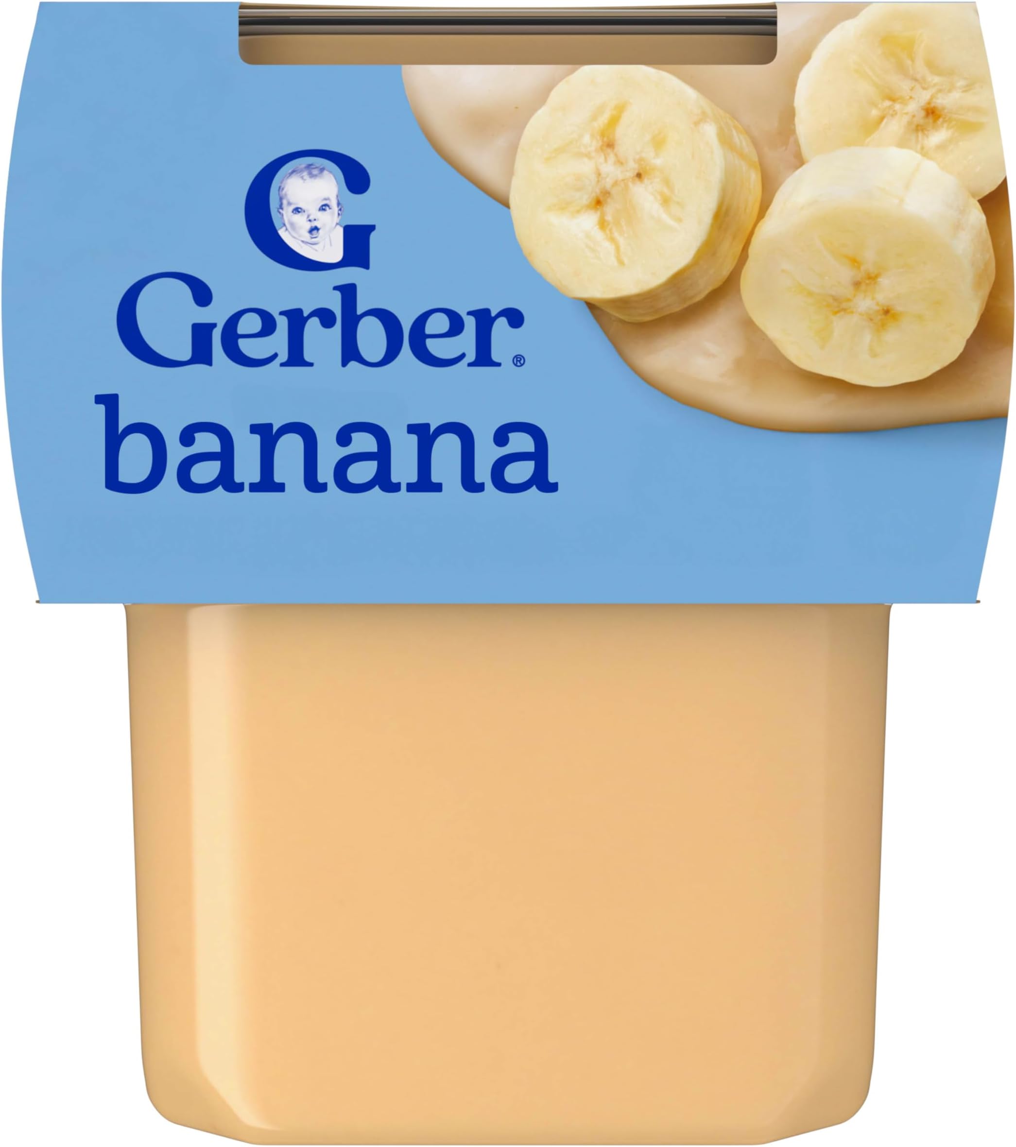 Stage 2 Baby Food, Banana Puree Tubs, No Artificial Colors or Flavors, Baby Puree, 16-Pack
