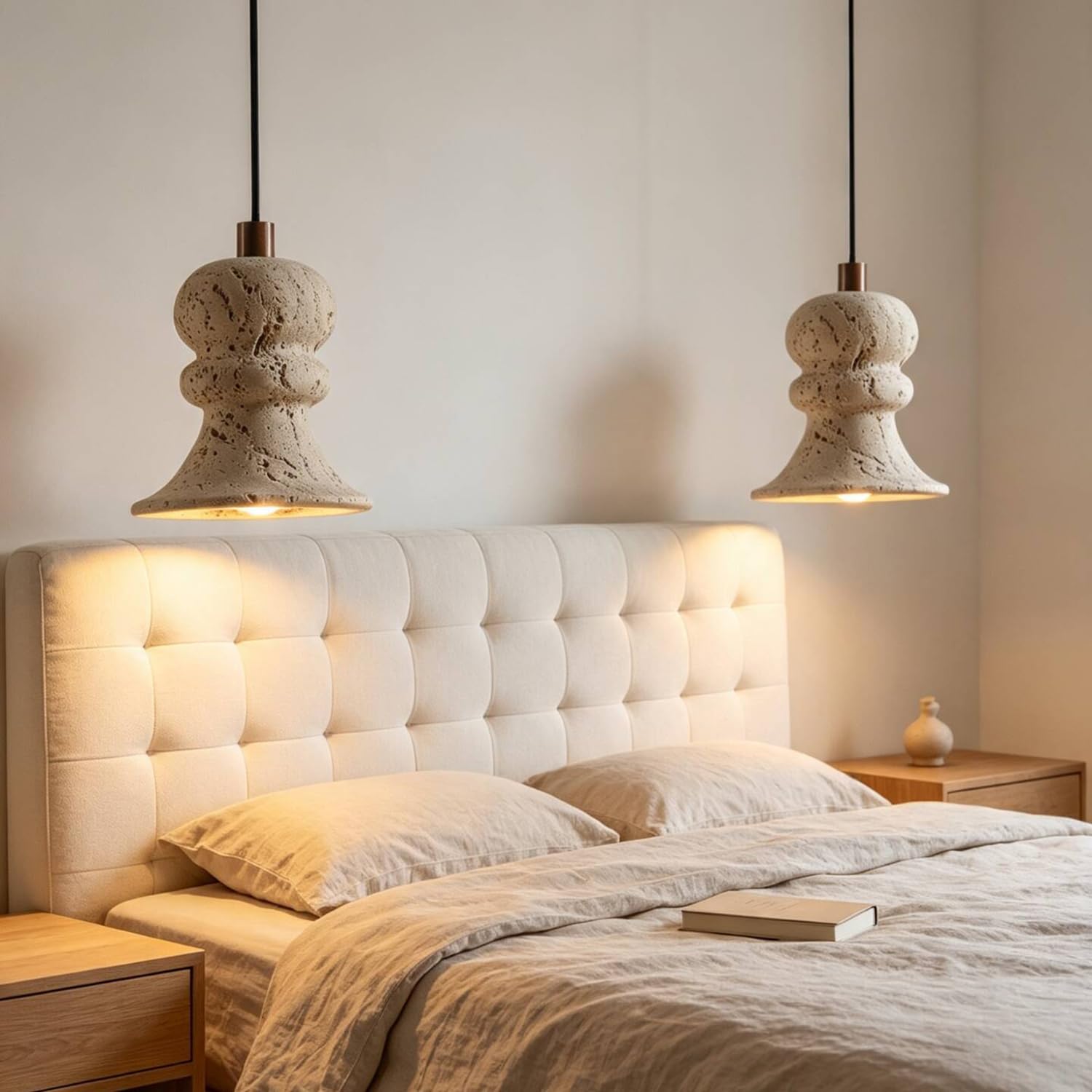 Naturalna Lampa Wisząca Z Kamienia Jaskiniowego Oprawa E27 Lampy