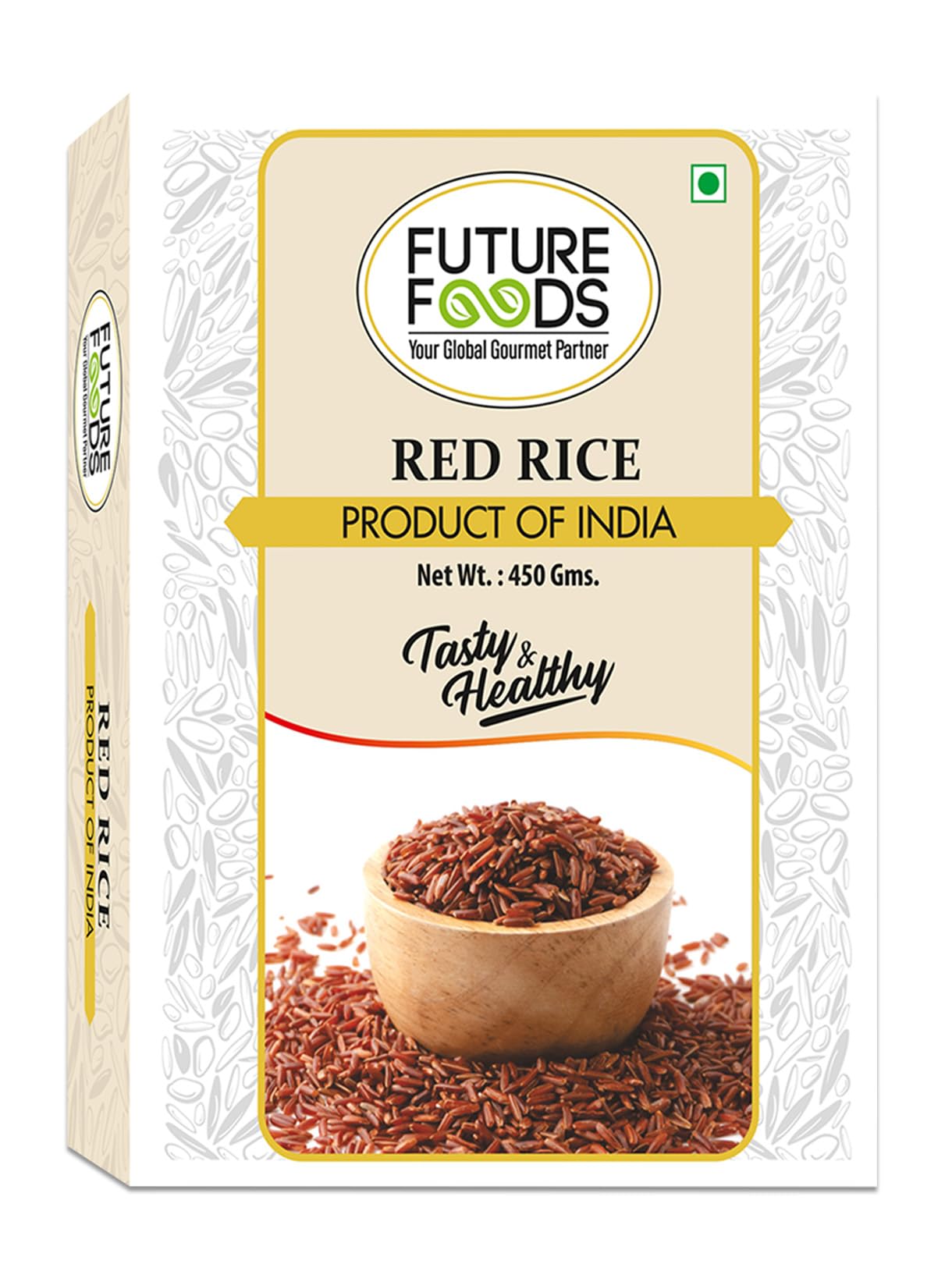 Future Foods Premium Red Rice |Rich in Antioxidants | Multiple Health Benefits | Ideal for Diabetic Patients | Supports Digestion | Fiber Rich | Iron & Vitamin Rich, 450 gram