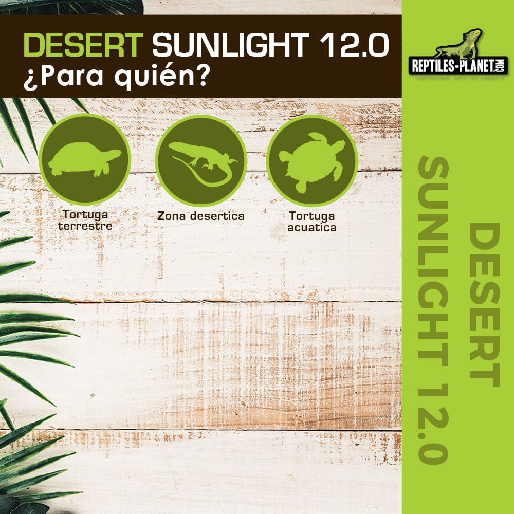 Reptiles Planet T5 Tubo UVB 12.0 Desierto Sunlight Francesa para Reptile/Amphibien 8 W L 29 cm diámetro 16 mm