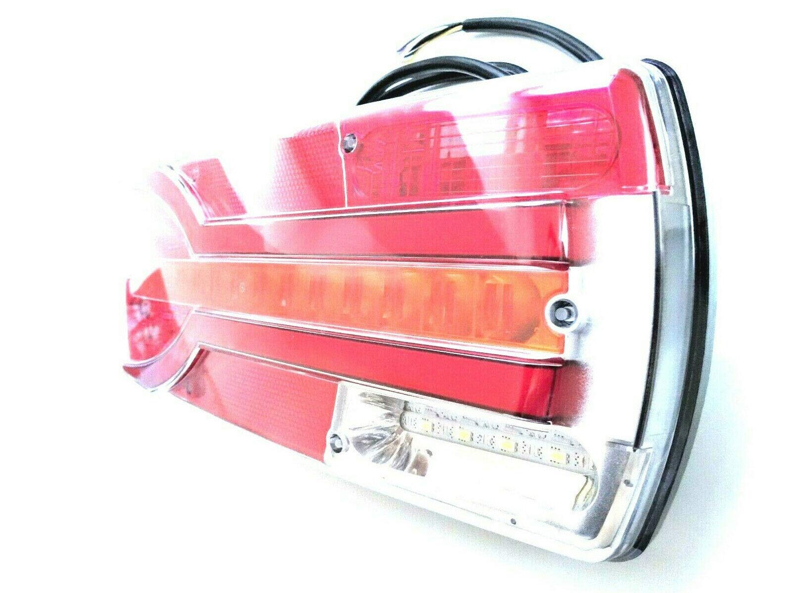 2x Rote LED Begrenzungsleuchte 12V 24V E9 für LKW Trailer Anhänger