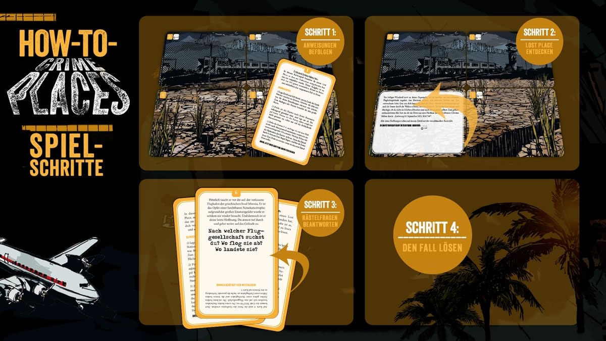Oetinger Crime Places – Verschüttet – Jeu D'énigmes Immersif Pour Adultes – 72 Cartes, 120-180 Min, Dès 16 Ans – Jouable Seul Ou à Plusieurs