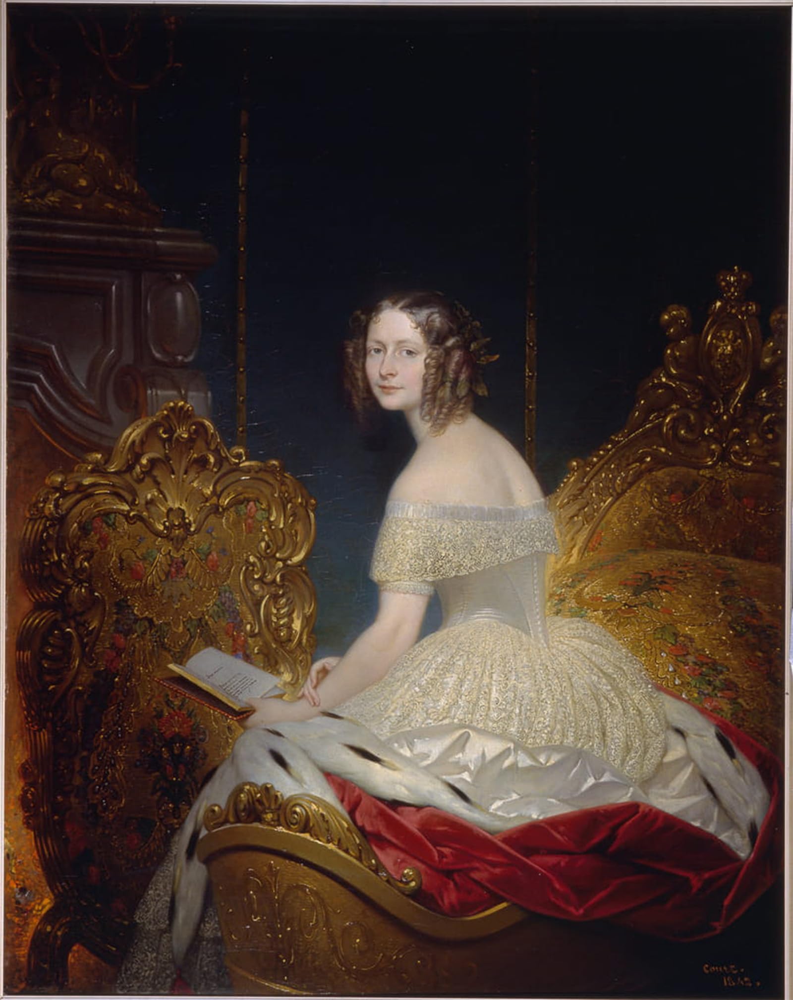 PSVDCTOO Famous Art Pictures Posters and Prints Princess Marie Charlotte Frederique of Württemberg Duchess Helene of Russia by Desire Court Modern Prints for Room Decor 60x90cm