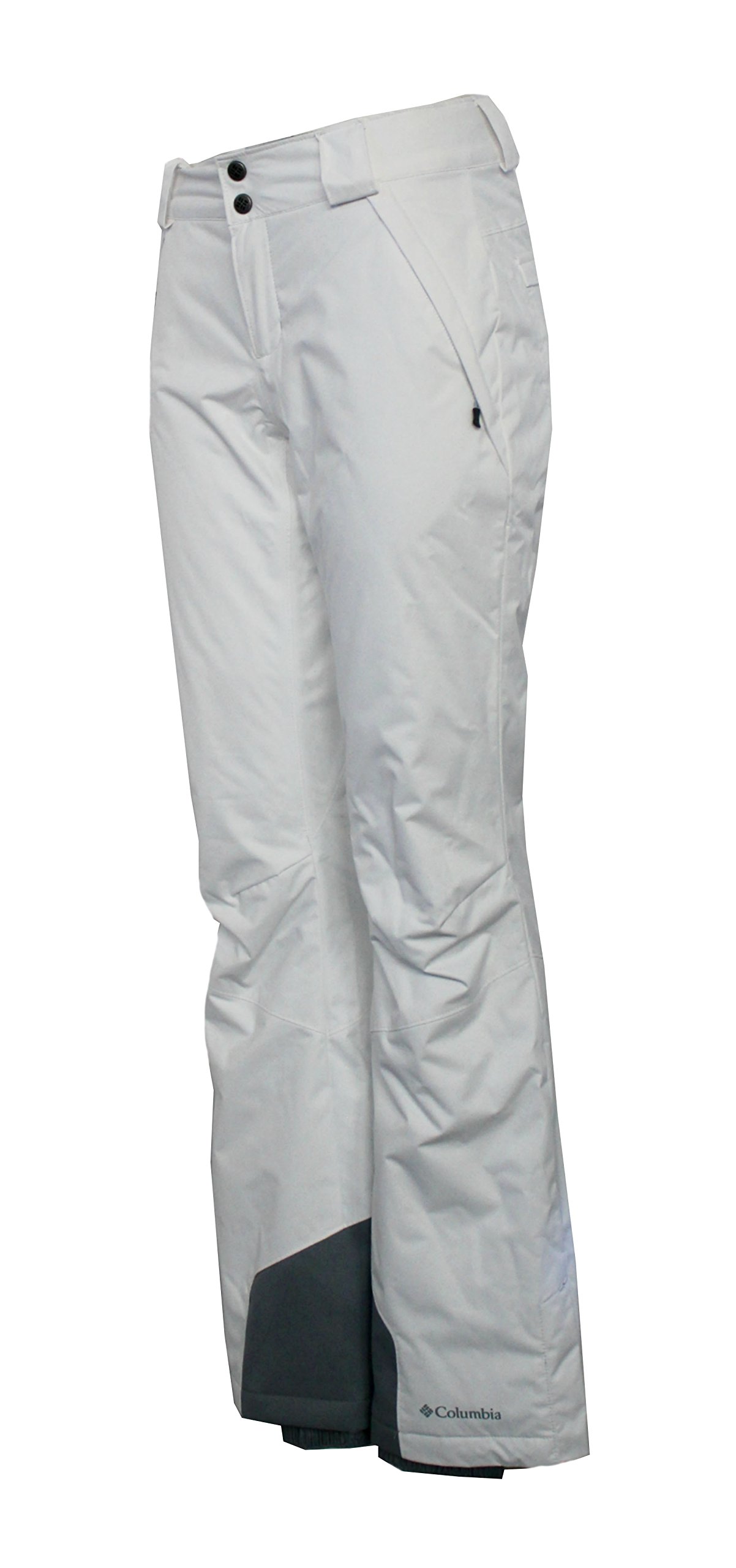 Columbia Women's Arctic Trip Snow Omni Heat Waterproof Pants, White, Large