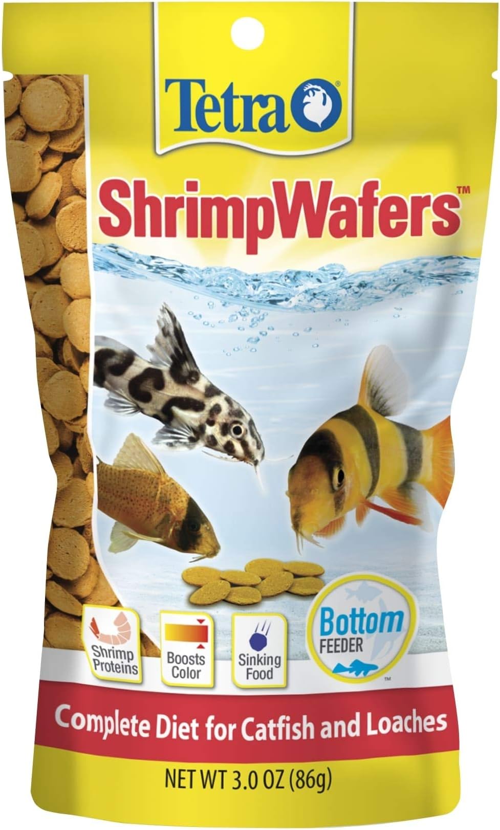 ShrimpWafers Complete Diet for Catfish and Loaches 3 Ounce