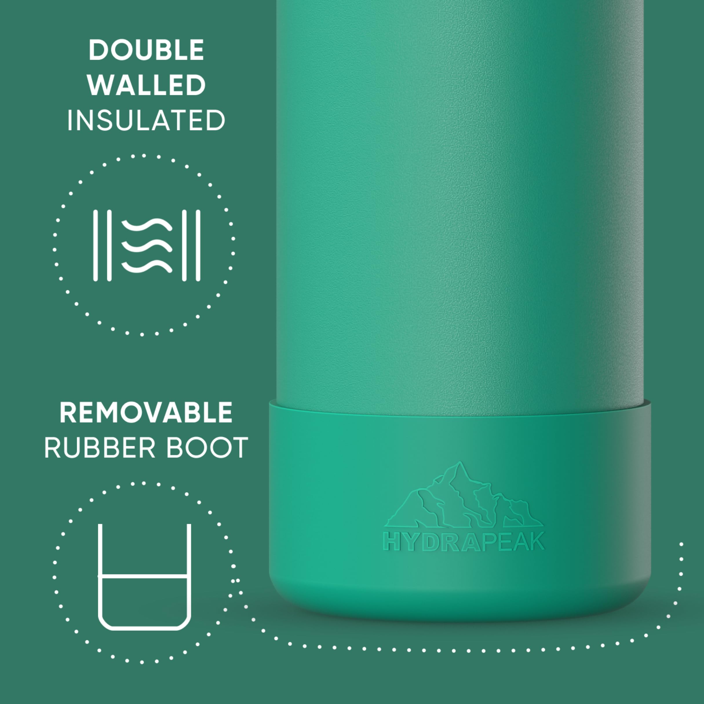 Hydrapeak Bouteille D'eau Isotherme De Sport De 950 Ml Avec