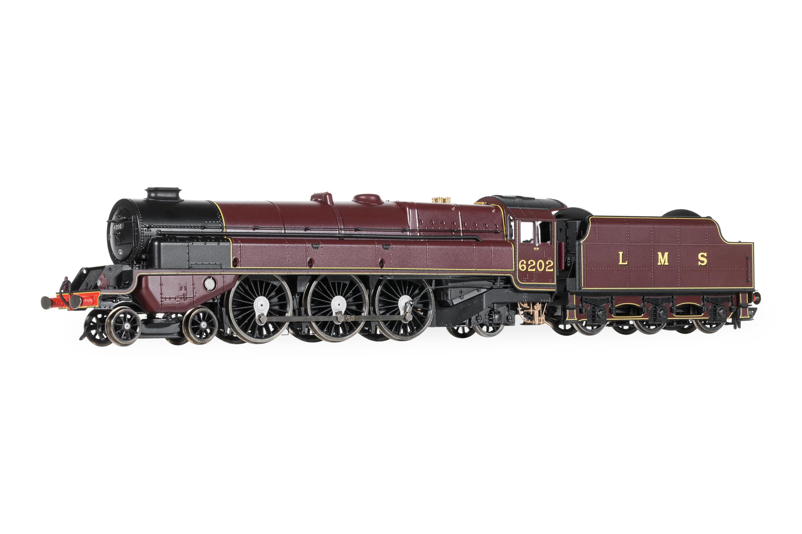 Hornby R30398 LMS Princess Royal Class Turbomotive 6202 c1937, Crimson
