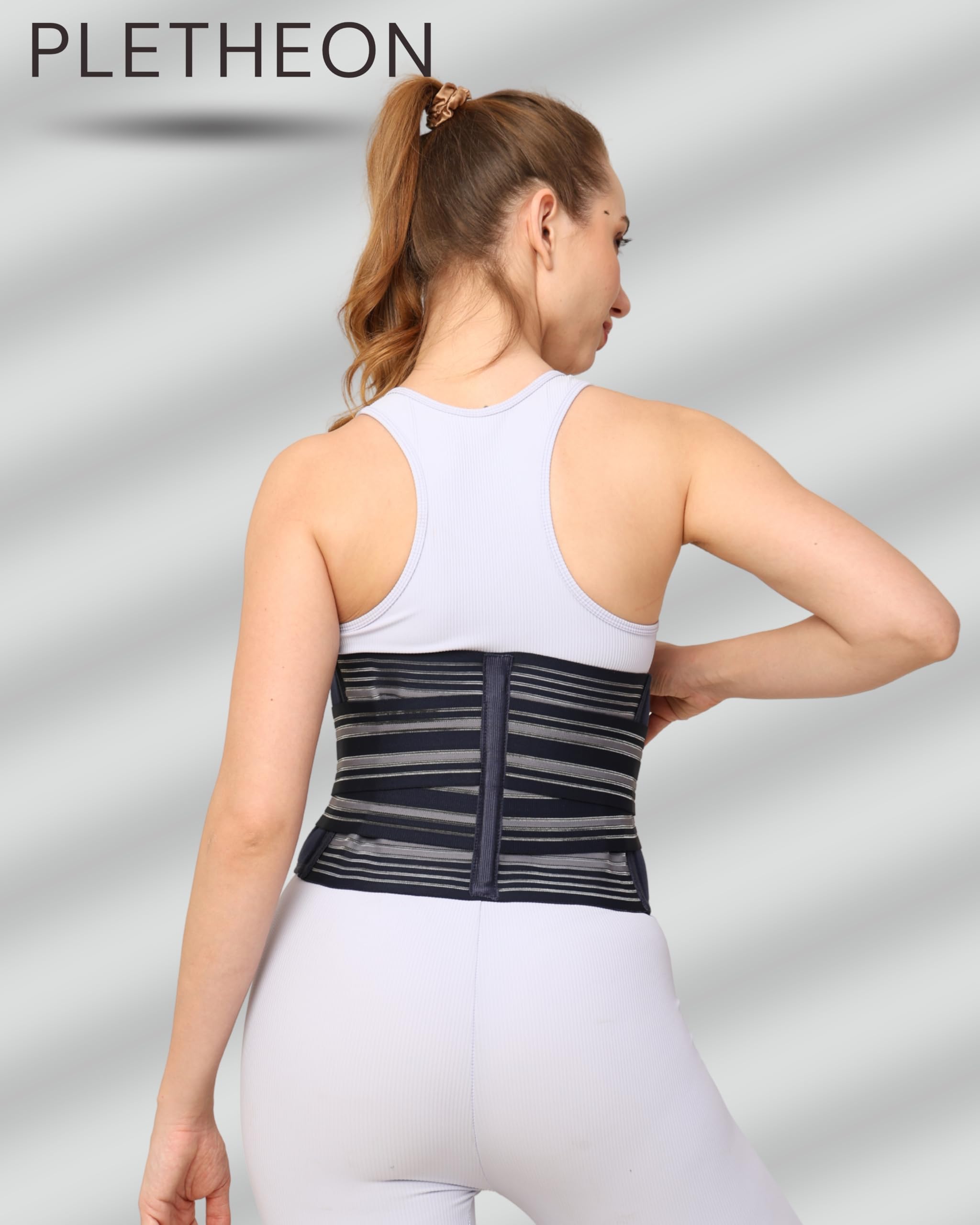 PLETHEON Neoprene 3-in-1 Postpartum Abdominal Belt For Women Belly, Waist & Pelvis Support | Post Pregnancy Recovery Belt | Maternity Tummy Wrap For Slimming & Back Pain Relief (Single Blue) - Image 7 thumbnail