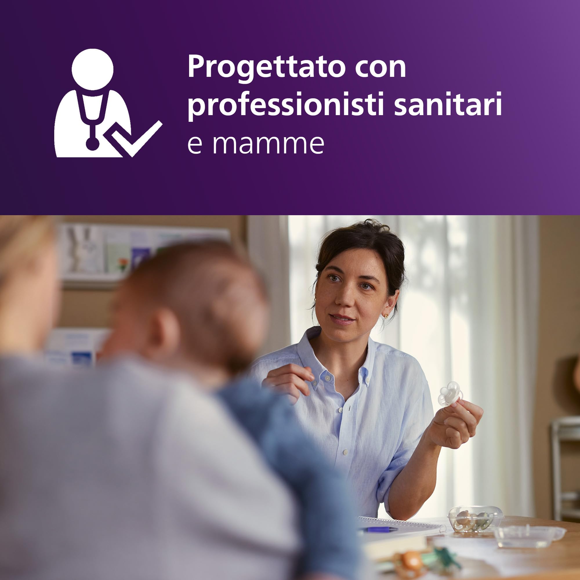 Philips Avent Ultra Soft Ciuccio - Design ortodontico, per neonati 0-18 mesi, scudo flessibile, tettarella simmetrica extra rigida in morbido silicone, senza BPA, confezione da 4, SCF093/07