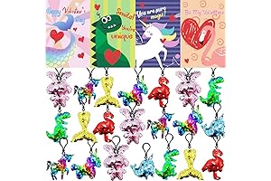 28 Packs Valentine's Cards Keychain