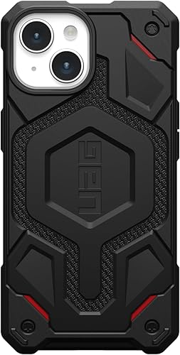 Miniatura 4 de URBAN ARMOR GEAR UAG - Funda diseñada para iPhone 15 Monarch Pro Kevlar negra de 6.1 pulgadas, compatible con MagSafe Bundle con U por UAG, cargador
