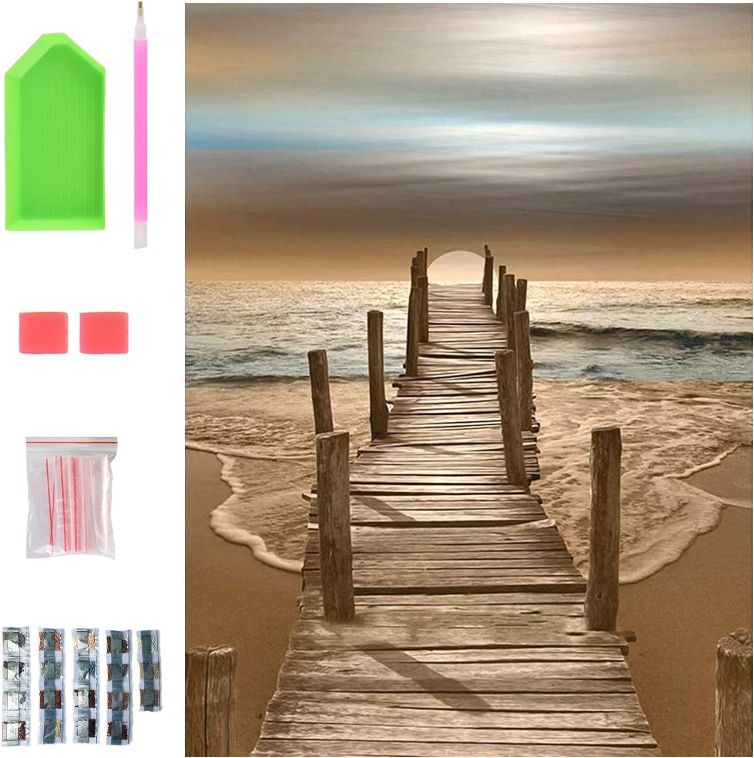 NASHRIO DIY 5D Diamond Painting Kits, Painting by Numbers for Adults, Art and Craft for Kids, Art Gifts for Family and Friends, Home Wall Decor, Canvas size: 40x30cm.