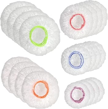 200PCS Bowl Covers, 5 Sizes Reusable Elastic Bowl Covers for Bread Proofing