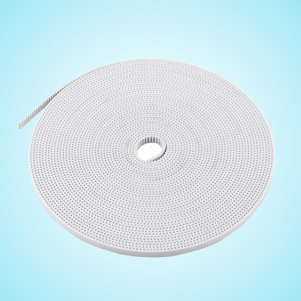 PU Timing Belt, Flexible Strong Steel Core Synchronous Cogged Toothed Drive Belt for 3D Printers White 6mm 10M — Amazon image 6
