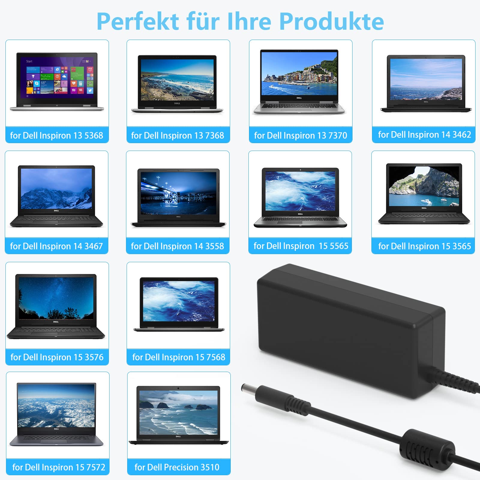 Alimentatore Auto Per Dell 19.5V 90W - Compatibile Latitude, Inspiron, XPS, Vostro, Con USB QC3.0 - Foto 2