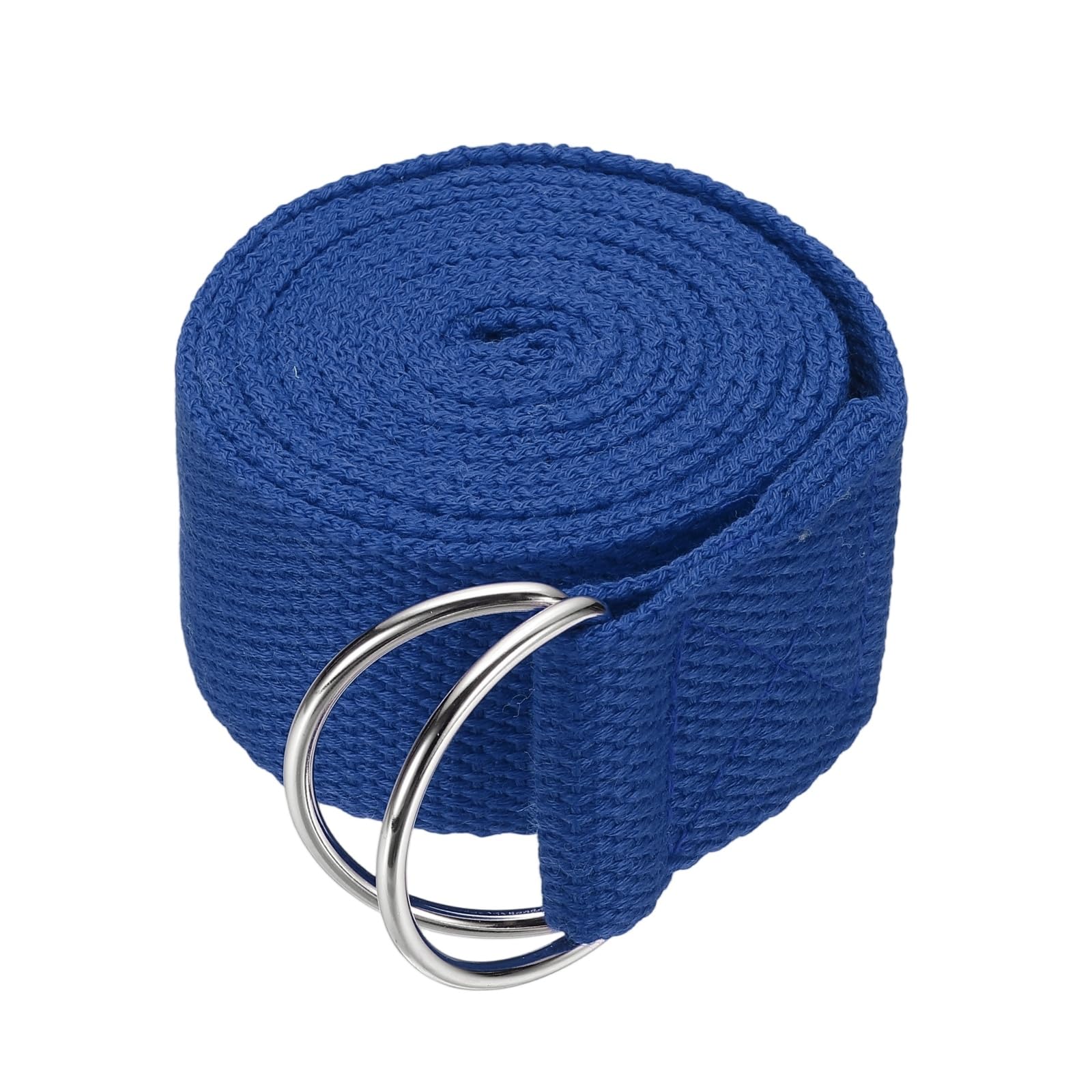 YELARXI Yoga Strap for Stretching, Athletic Stretch Band 5.9ft & Blue with Adjustable Metal D Ring Buckle Yoga Bands - Fitting for (Pilates/Physical Fitness/Gym Workout Dance)