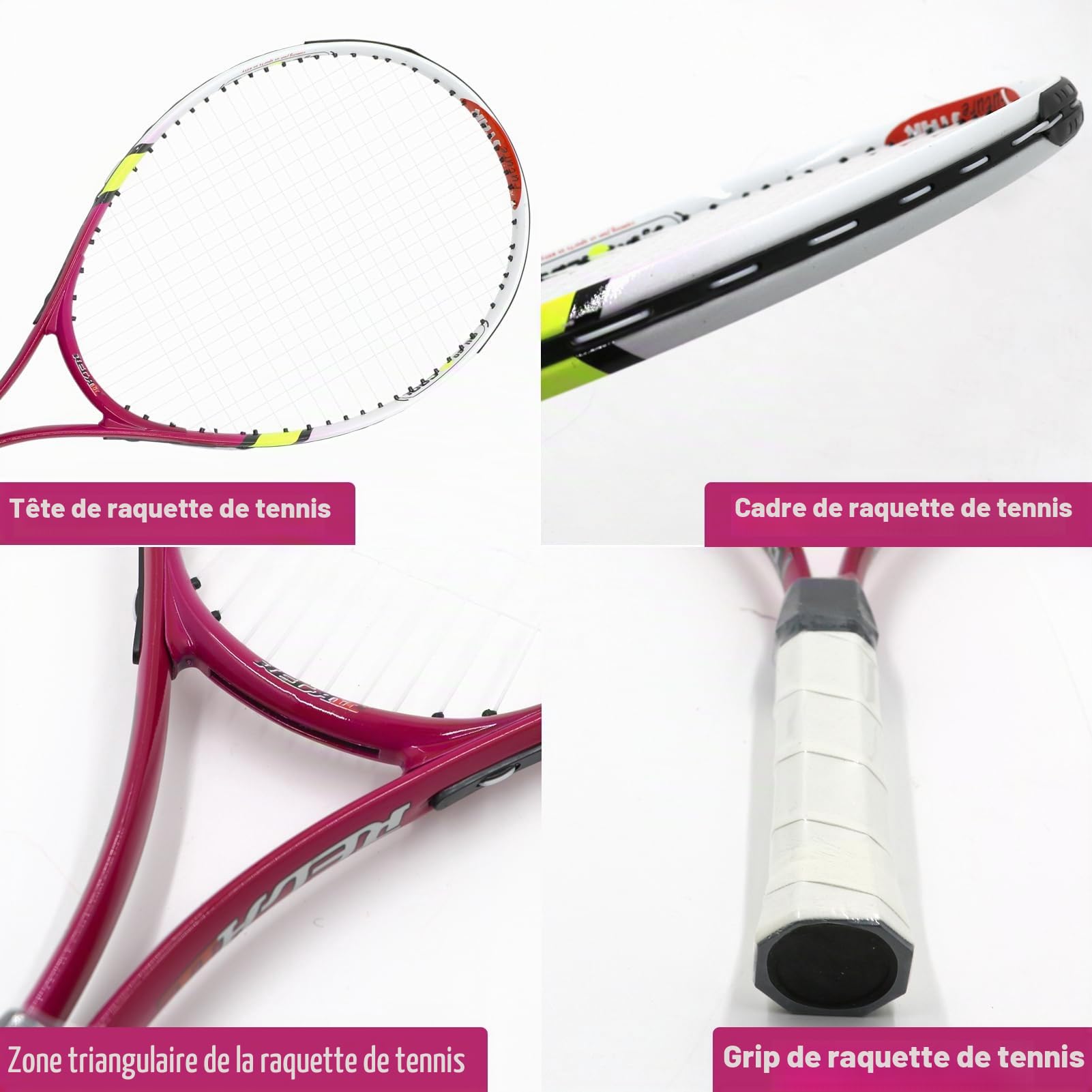 Lifup Raquette de Tennis pour Enfants de 5-12 Ans, Raquettes de Tennis avec Sac de Tennis