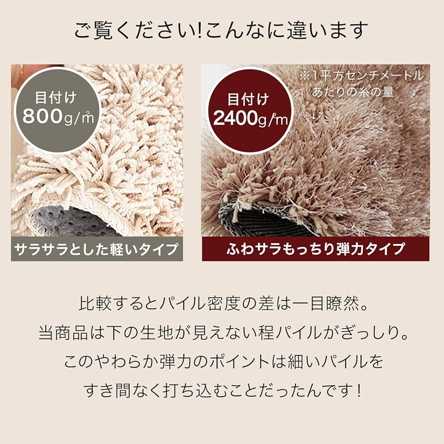 Amazon.co.jp: LOWYA ロウヤ カーペット ラグマット 絨毯