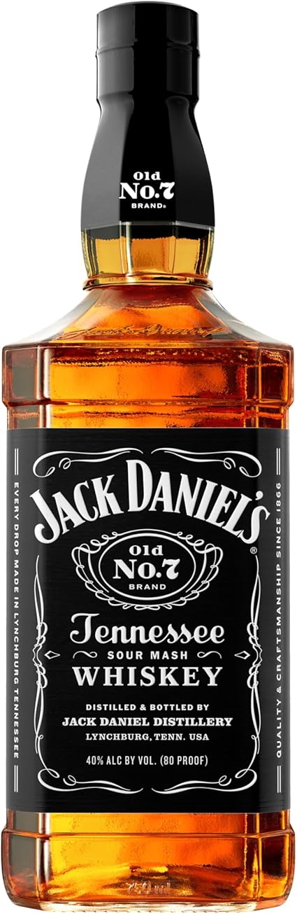 Jack Daniel's Old No. 7 Tennessee Whiskey, 750 mL Bottle, 80 Proof