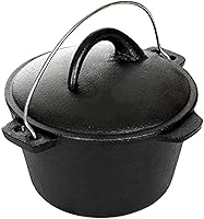 Vista 1 de Cajun Cookware - Hornos holandeses de hierro fundido de 1 cuarto de galón