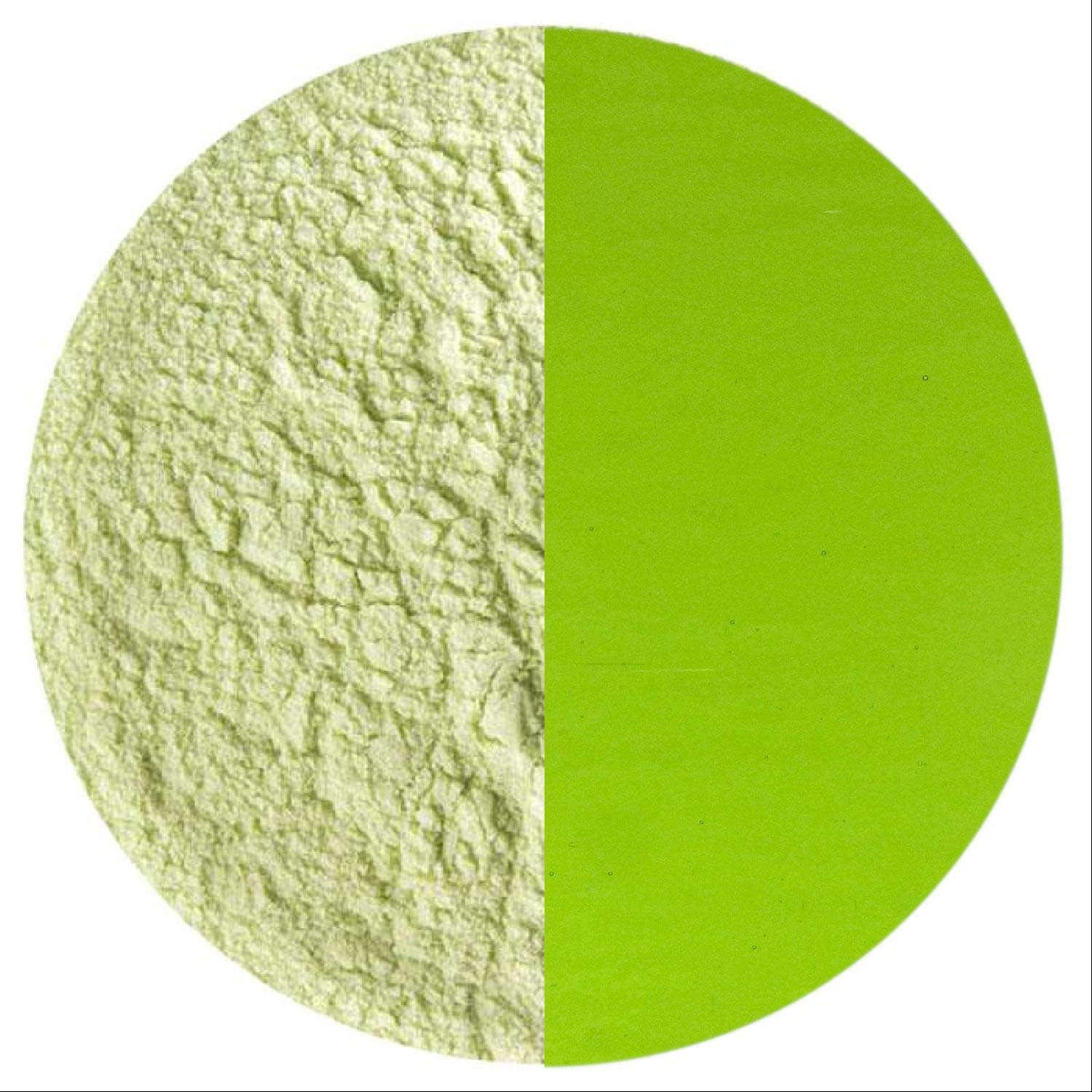5 Oz Spring Green Transparent Powder Frit - 90 Coe