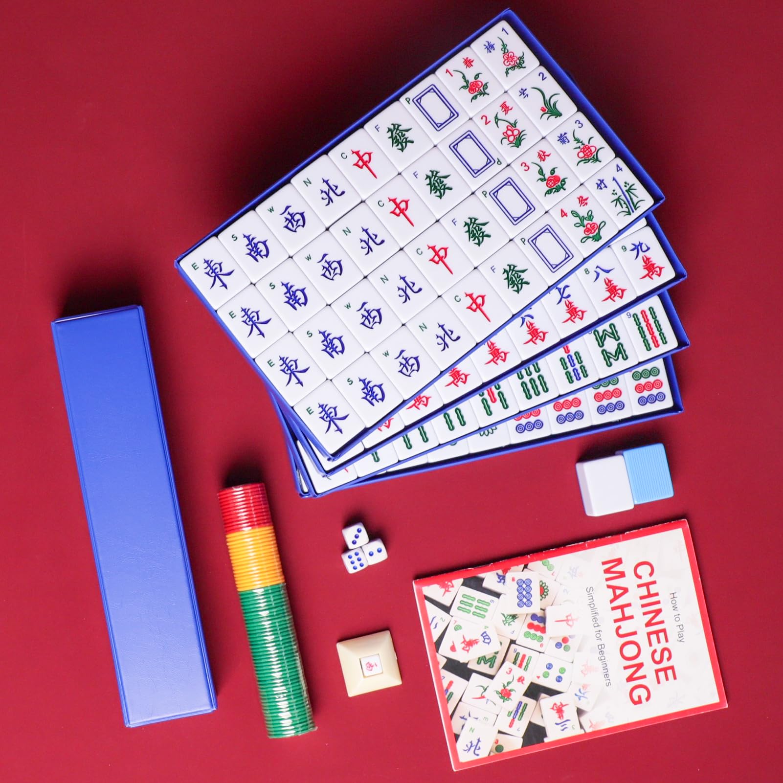 英語麻雀牌 144枚セット 新品 English Mahjong Tiles