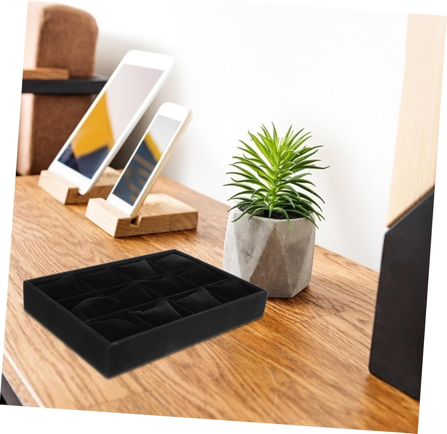 Velvet Watch Tray Pillow Bracelet Display Holder Jewelry Organizer Storage Case Elegant for Showcase