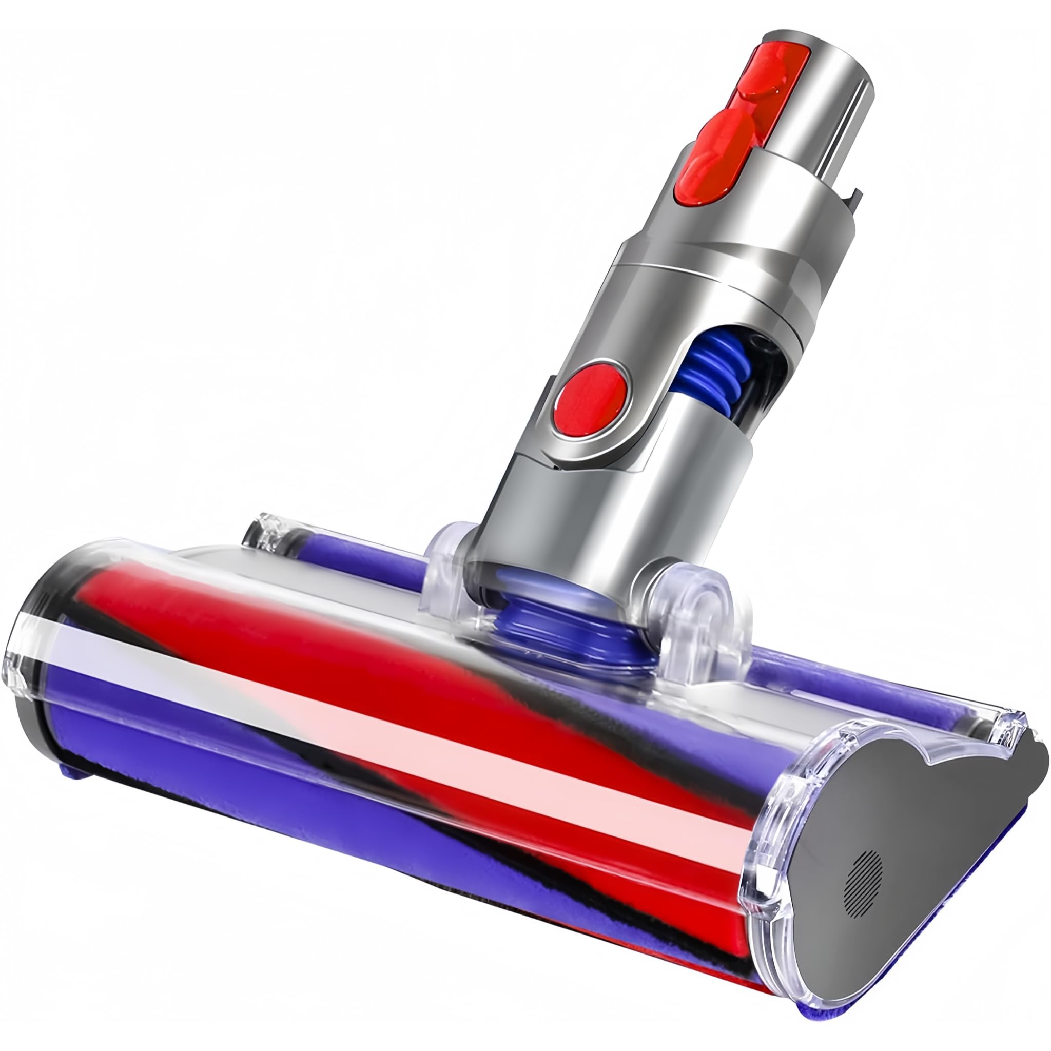 Brosse à Rouleau Souple pour Aspirateur Dyson V7 V8 V10 V11 V15, Tête de Nettoyeur Motorisée de Remplacement pour Sols Durs Parquet, Accessoire Embout Brosse SV10 SV11 SV12 SV14 SV15