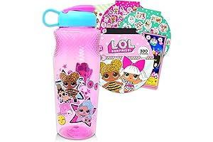 Surprise! LOL Dolls Water Bottle for Kids, Girls Bundle