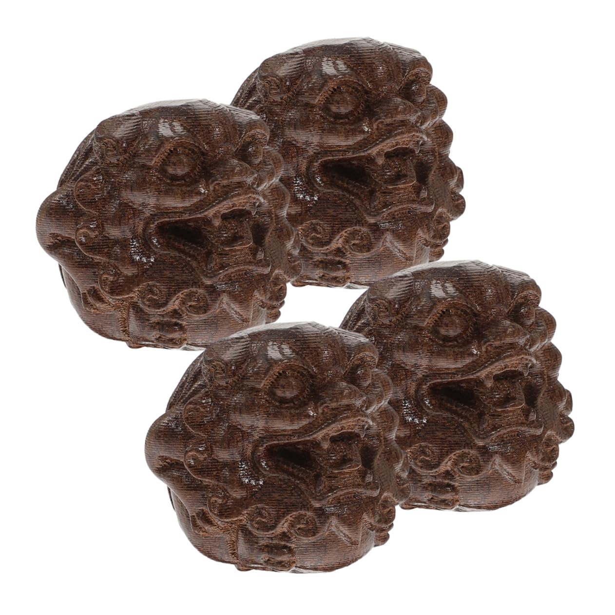 KOMBIUDA 4pcs Practice Handball Hand Massaging Balls Hand Training Balls Small Balls Smooth Balls Wood Rolling Handball Hand Relaxing Balls Wooden Hand Balls Massage Balls Hand Massage Ball