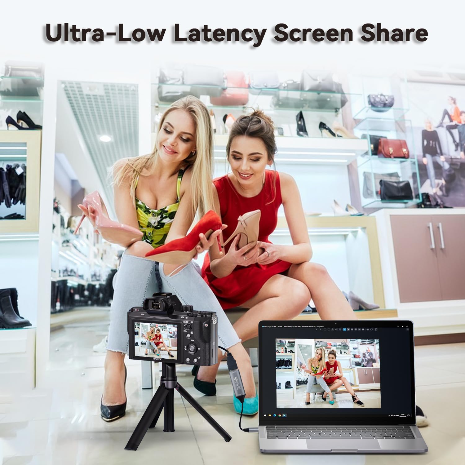Tarjeta de captura de video, tarjeta de captura HDMI a USB/USB-C para transmisión, dispositivo de captura de video 1080P 60fps para grabación de juegos, compatible con Windows, Quest 3, Switch, OBS