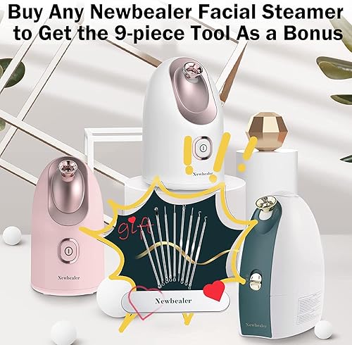 Miniatura 5 de Newbealer Herramienta de eliminación de acné de nariz y cara, juego de 9 piezas para eliminación de acné para eliminación de manchas, puntos