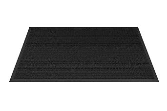 Guardian WaterGuard WG020304 Indoor/Outdoor Wiper Scraper Floor Mat, Rubber/Nylon, 2x3, Charcoal