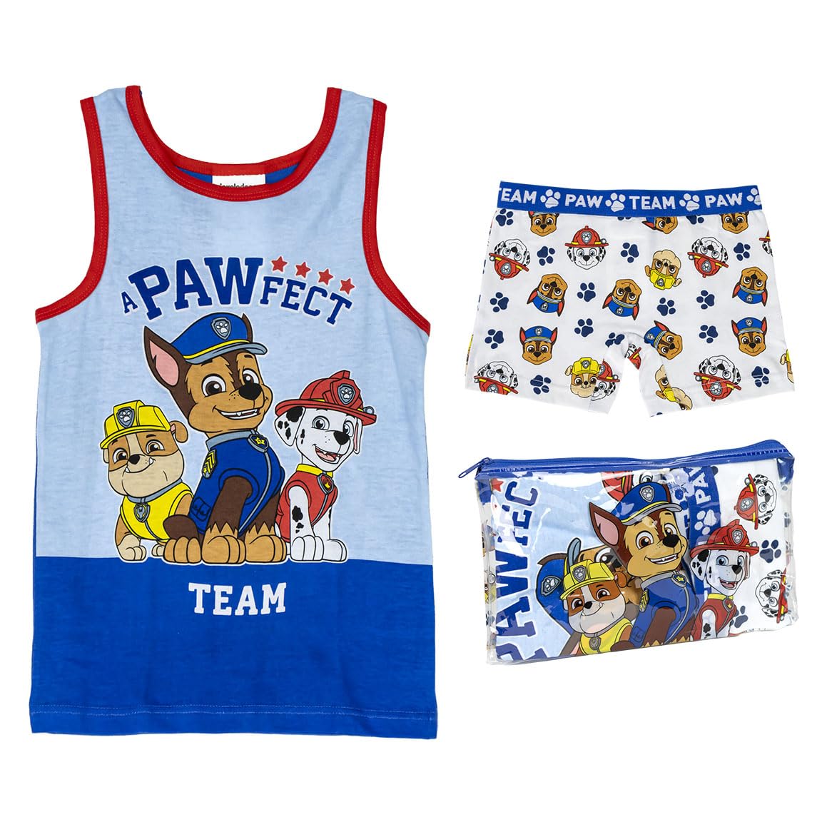 CERDÁ Life's Little Moments Pack Pijama Corto de Tirantes Y Neceser de La Patrulla Canina Juego de Pijama Niños