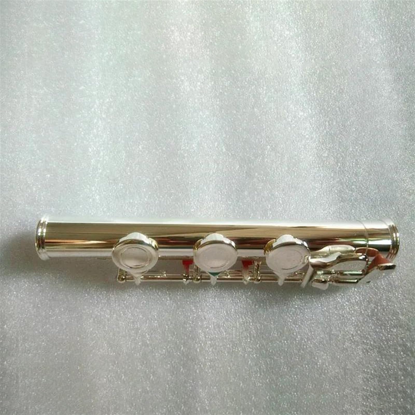 Bocchino Per Flauto In Argento Placcato Argento Con Chiave E A 17 Fori Con Foro Aperto C Tune Flauto Traverso per Principiante
