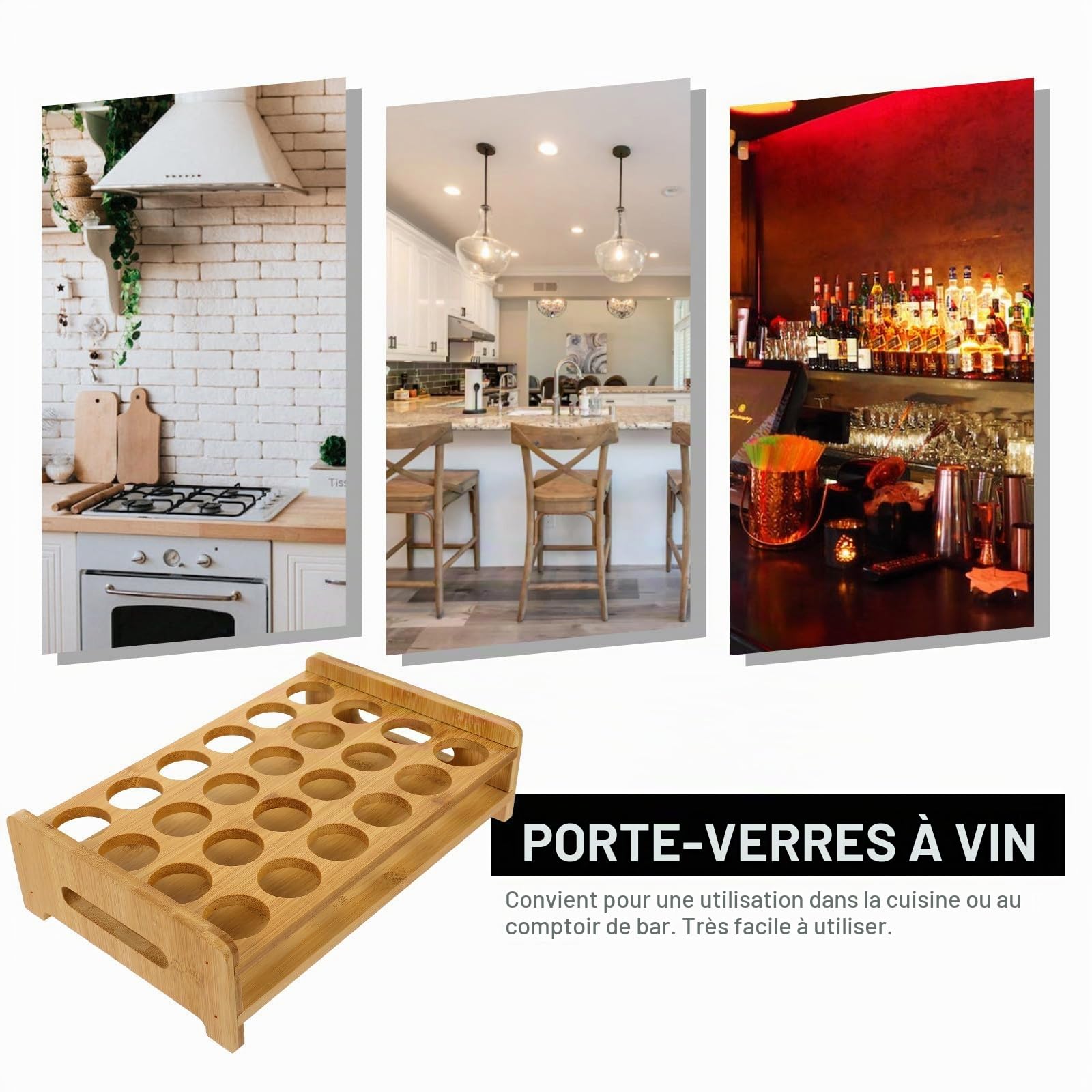 BESPORTBLE Présentoir Pour Verres À Shot Plateau De Service Pour Whisky Et Brandy Support D’Affichage Pour Verres À Shot Organisateur Compact Pour Bar Et Maison 25.70 X 16.10 X 6.50 Cm