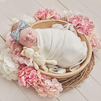 Novelty Moon Surface Grey Baby Girl Bows And Headbands 0-6 Months Bows For Baby Girls Hair Accessories Newborn Essentials